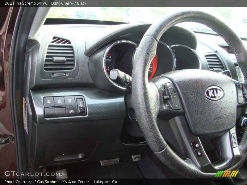 Dark Cherry / Black 2011 Kia Sorento SX V6