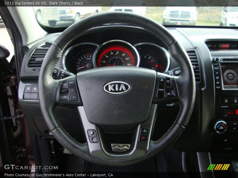 Dark Cherry / Black 2011 Kia Sorento SX V6