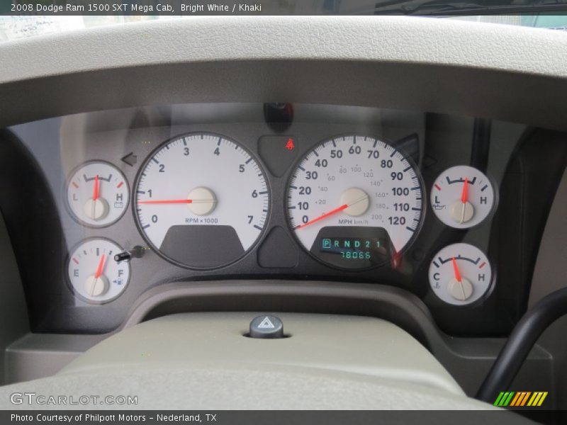  2008 Ram 1500 SXT Mega Cab SXT Mega Cab Gauges