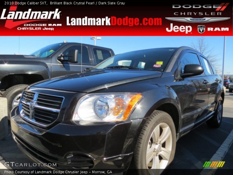 Brilliant Black Crystal Pearl / Dark Slate Gray 2010 Dodge Caliber SXT