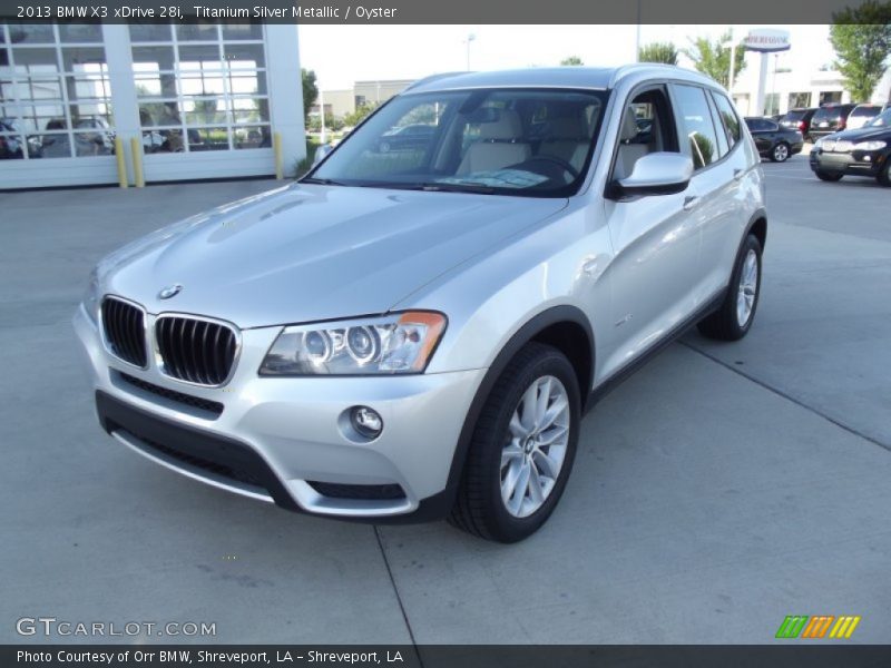 Titanium Silver Metallic / Oyster 2013 BMW X3 xDrive 28i