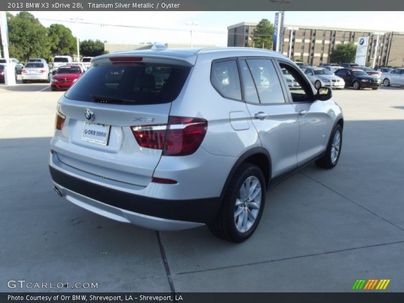 Titanium Silver Metallic / Oyster 2013 BMW X3 xDrive 28i