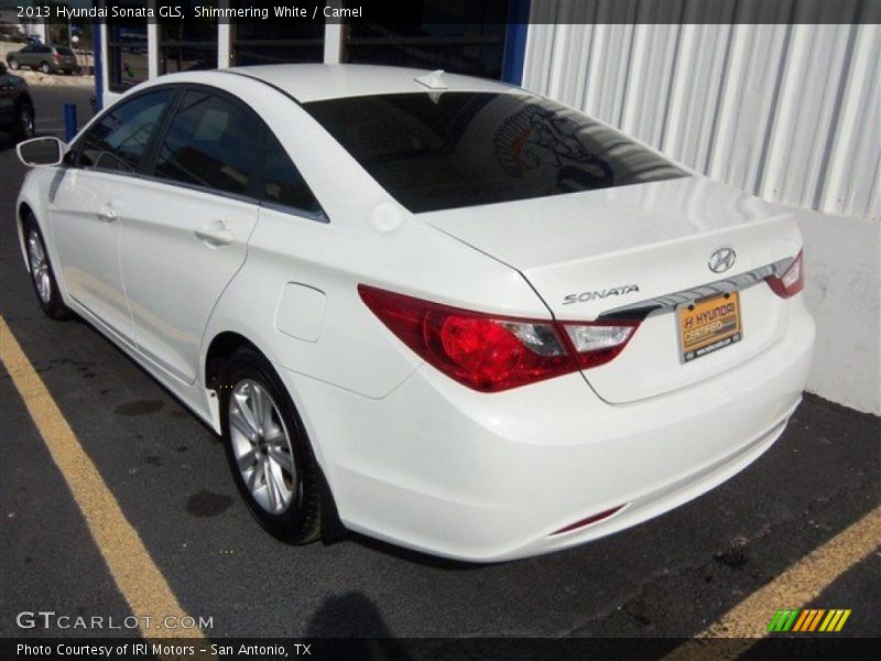 Shimmering White / Camel 2013 Hyundai Sonata GLS
