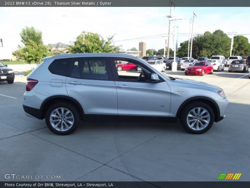 Titanium Silver Metallic / Oyster 2013 BMW X3 xDrive 28i