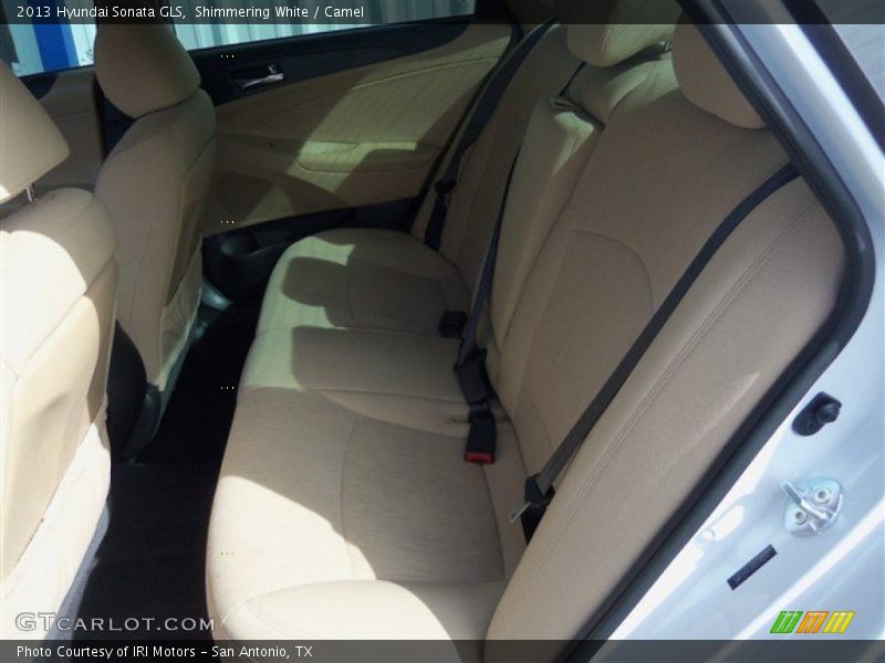 Shimmering White / Camel 2013 Hyundai Sonata GLS