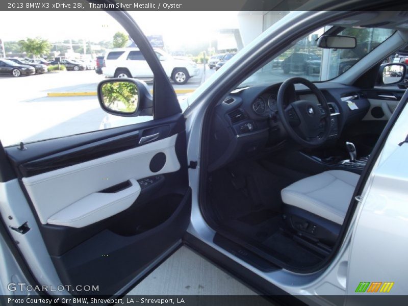 Titanium Silver Metallic / Oyster 2013 BMW X3 xDrive 28i