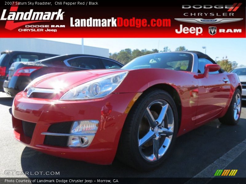 Chili Pepper Red / Black 2007 Saturn Sky Roadster