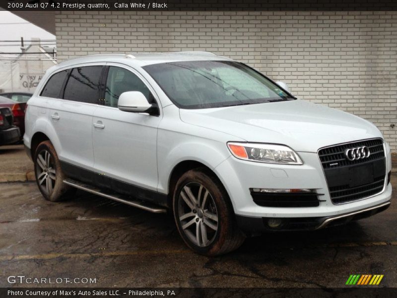 Calla White / Black 2009 Audi Q7 4.2 Prestige quattro