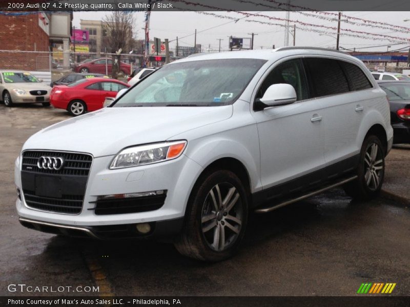 Calla White / Black 2009 Audi Q7 4.2 Prestige quattro