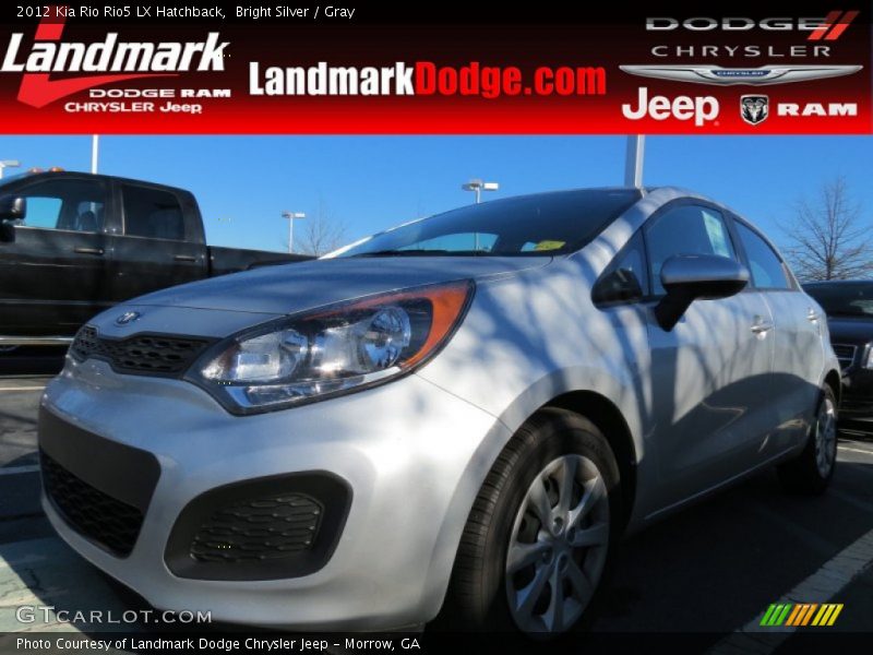 Bright Silver / Gray 2012 Kia Rio Rio5 LX Hatchback