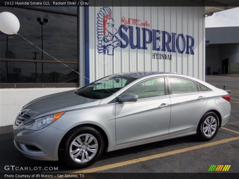 Radiant Silver / Gray 2012 Hyundai Sonata GLS