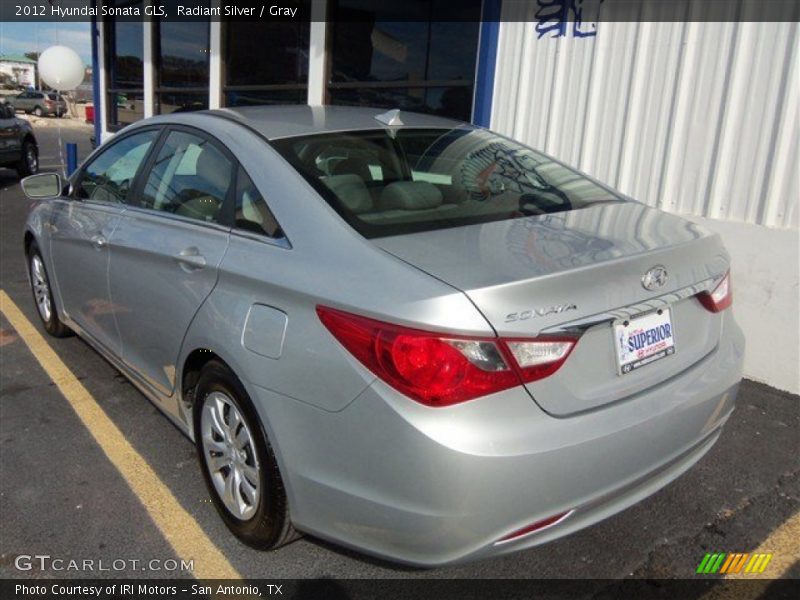 Radiant Silver / Gray 2012 Hyundai Sonata GLS