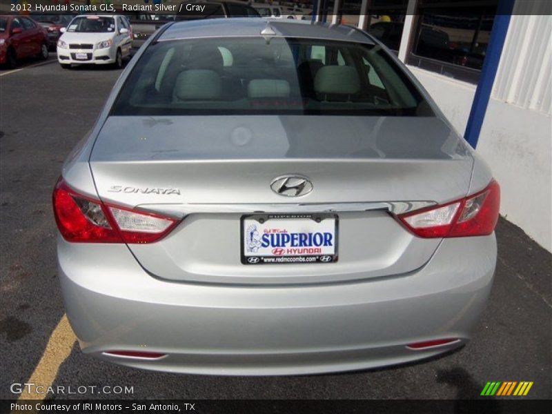 Radiant Silver / Gray 2012 Hyundai Sonata GLS