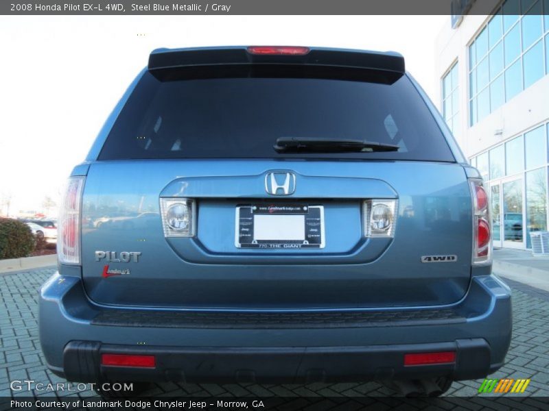 Steel Blue Metallic / Gray 2008 Honda Pilot EX-L 4WD