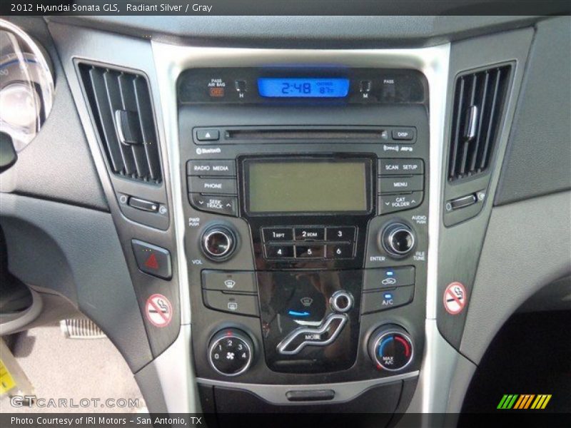 Radiant Silver / Gray 2012 Hyundai Sonata GLS