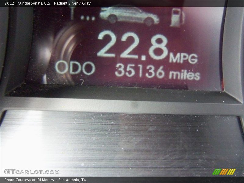 Radiant Silver / Gray 2012 Hyundai Sonata GLS