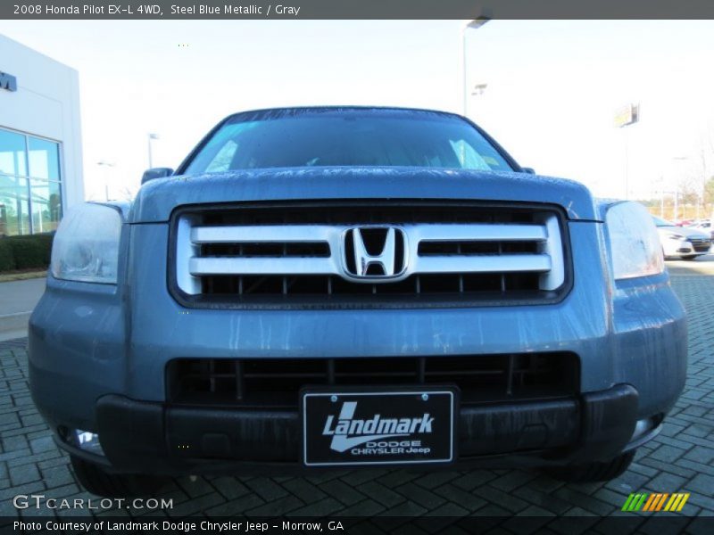 Steel Blue Metallic / Gray 2008 Honda Pilot EX-L 4WD