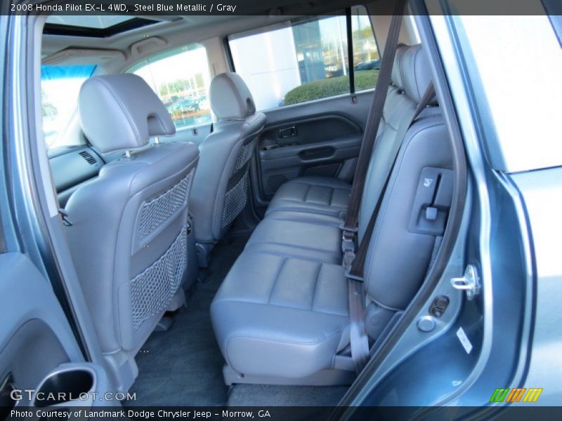 Steel Blue Metallic / Gray 2008 Honda Pilot EX-L 4WD