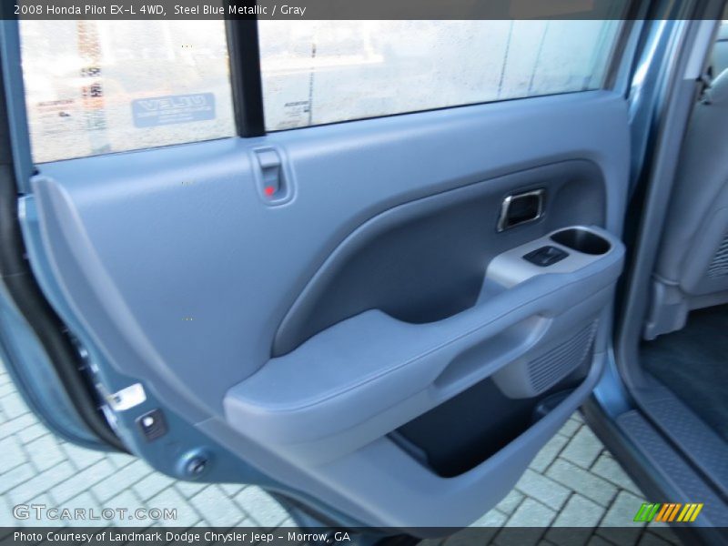 Steel Blue Metallic / Gray 2008 Honda Pilot EX-L 4WD