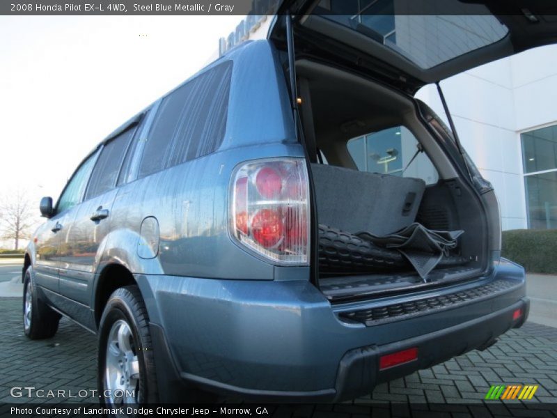 Steel Blue Metallic / Gray 2008 Honda Pilot EX-L 4WD