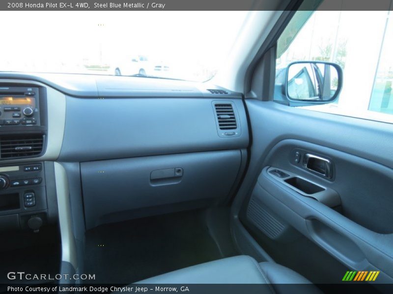 Steel Blue Metallic / Gray 2008 Honda Pilot EX-L 4WD
