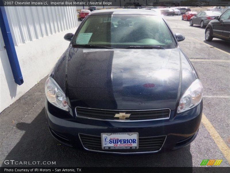 Imperial Blue Metallic / Neutral Beige 2007 Chevrolet Impala LS