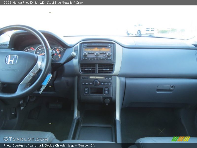 Steel Blue Metallic / Gray 2008 Honda Pilot EX-L 4WD