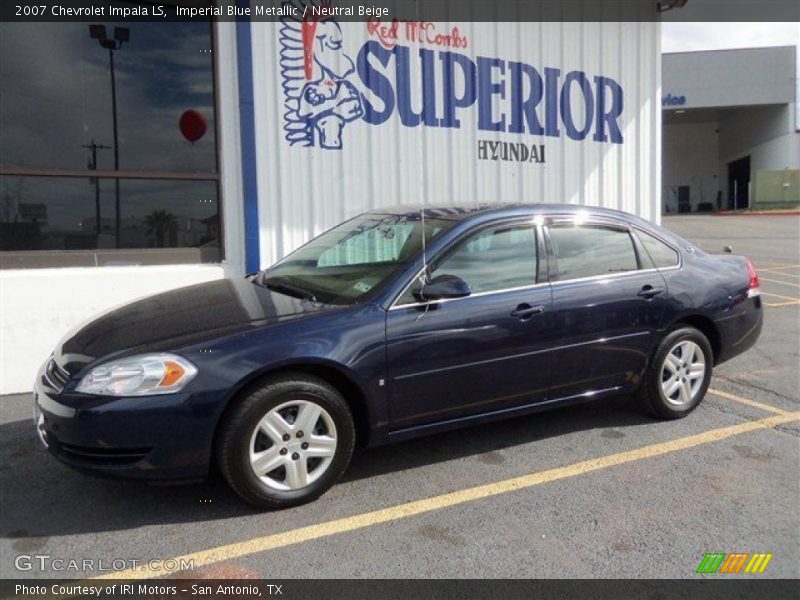 Imperial Blue Metallic / Neutral Beige 2007 Chevrolet Impala LS