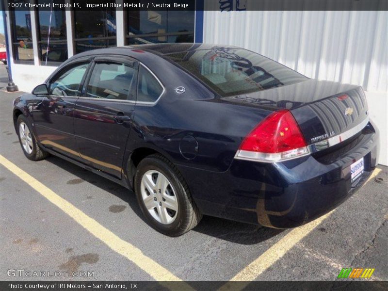 Imperial Blue Metallic / Neutral Beige 2007 Chevrolet Impala LS