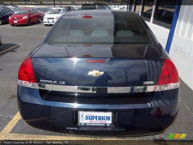 Imperial Blue Metallic / Neutral Beige 2007 Chevrolet Impala LS