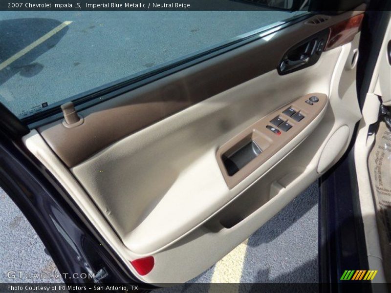 Imperial Blue Metallic / Neutral Beige 2007 Chevrolet Impala LS