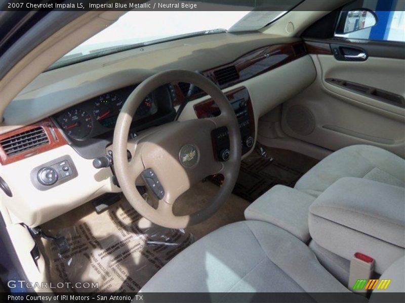 Imperial Blue Metallic / Neutral Beige 2007 Chevrolet Impala LS