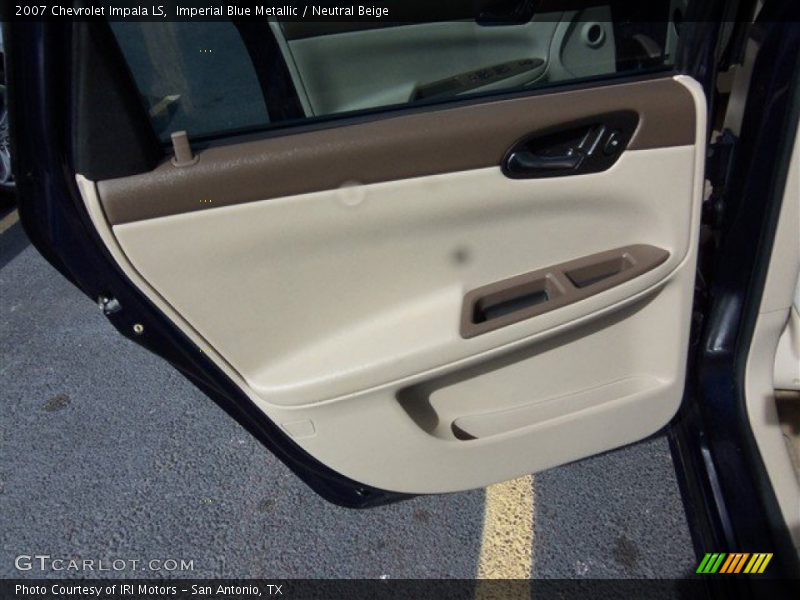 Imperial Blue Metallic / Neutral Beige 2007 Chevrolet Impala LS