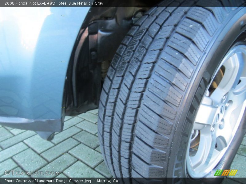 Steel Blue Metallic / Gray 2008 Honda Pilot EX-L 4WD