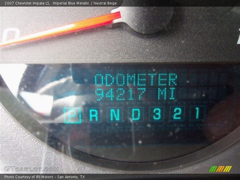 Imperial Blue Metallic / Neutral Beige 2007 Chevrolet Impala LS