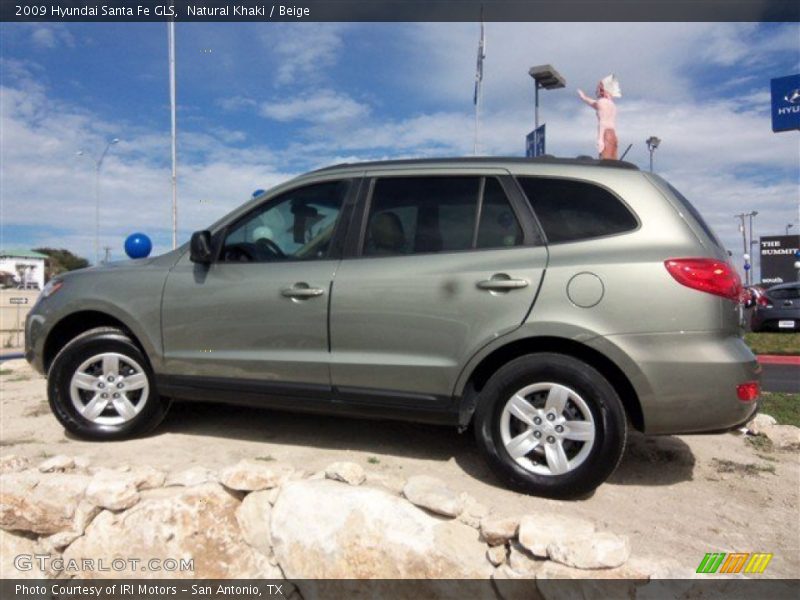 Natural Khaki / Beige 2009 Hyundai Santa Fe GLS