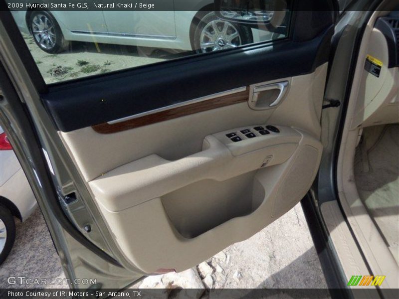 Natural Khaki / Beige 2009 Hyundai Santa Fe GLS