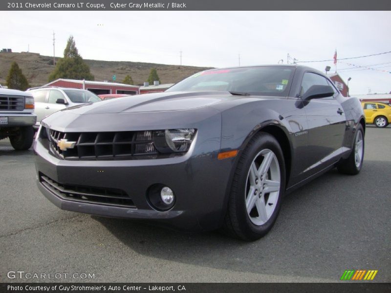 Cyber Gray Metallic / Black 2011 Chevrolet Camaro LT Coupe