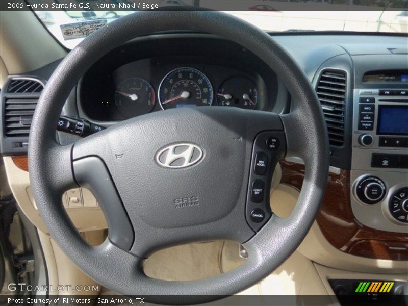 Natural Khaki / Beige 2009 Hyundai Santa Fe GLS