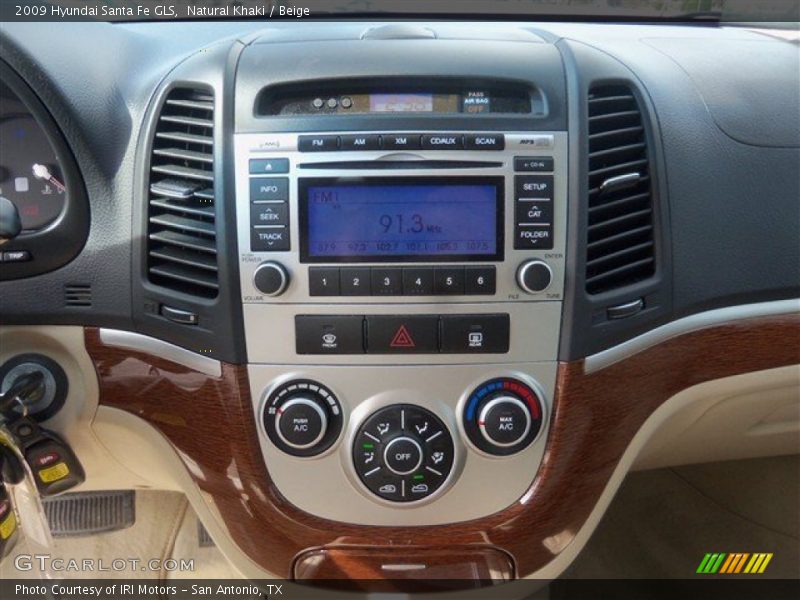 Natural Khaki / Beige 2009 Hyundai Santa Fe GLS