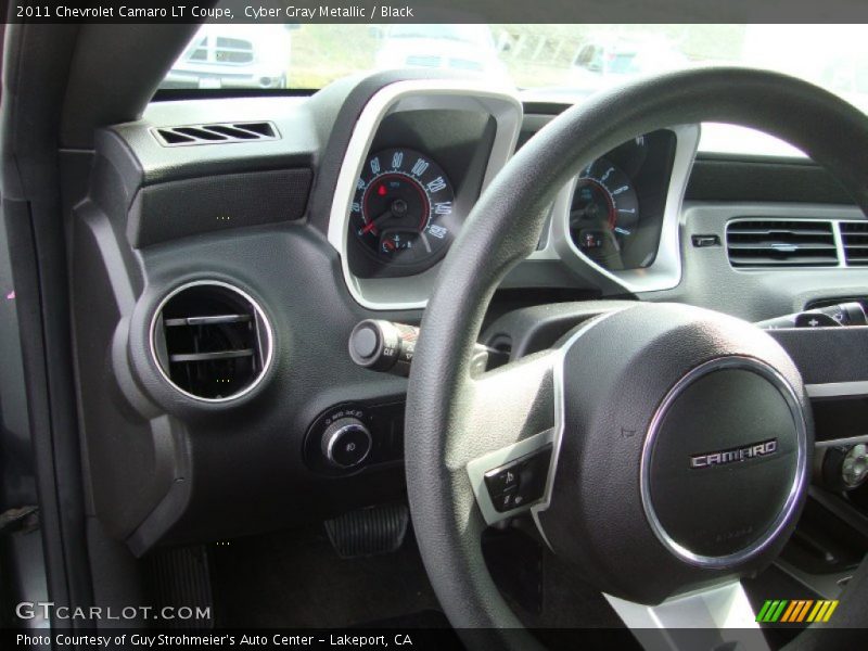 Cyber Gray Metallic / Black 2011 Chevrolet Camaro LT Coupe