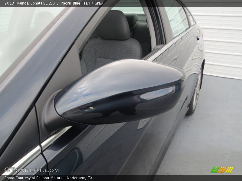 Pacific Blue Pearl / Gray 2013 Hyundai Sonata SE 2.0T