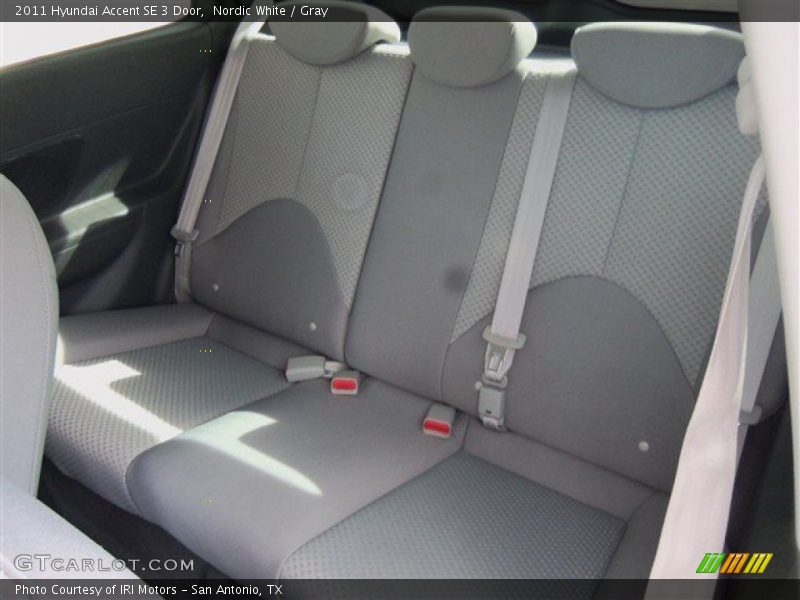 Nordic White / Gray 2011 Hyundai Accent SE 3 Door