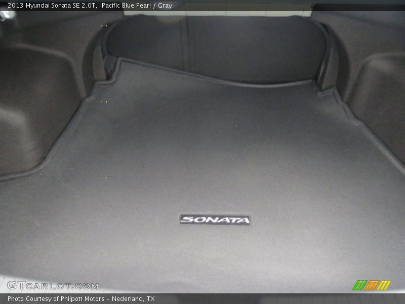 Pacific Blue Pearl / Gray 2013 Hyundai Sonata SE 2.0T