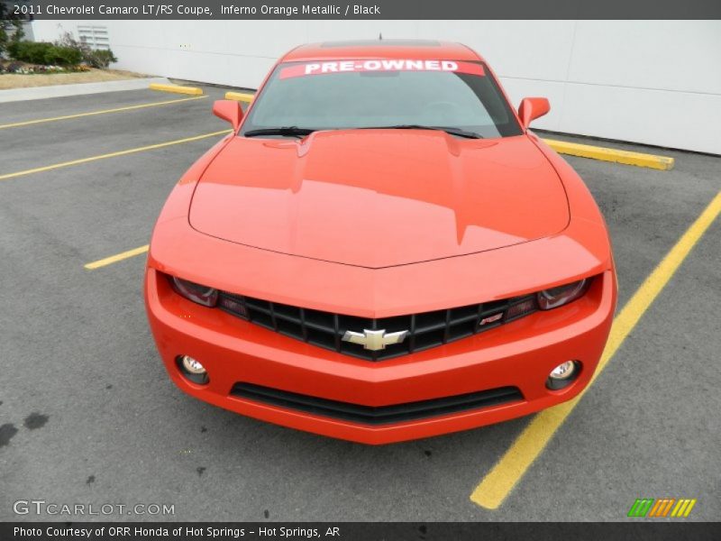 Inferno Orange Metallic / Black 2011 Chevrolet Camaro LT/RS Coupe