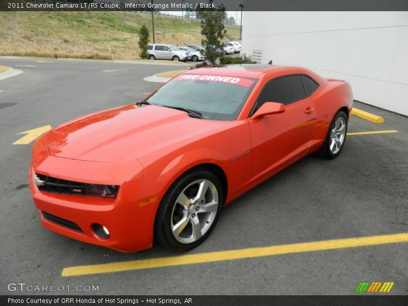 Inferno Orange Metallic / Black 2011 Chevrolet Camaro LT/RS Coupe