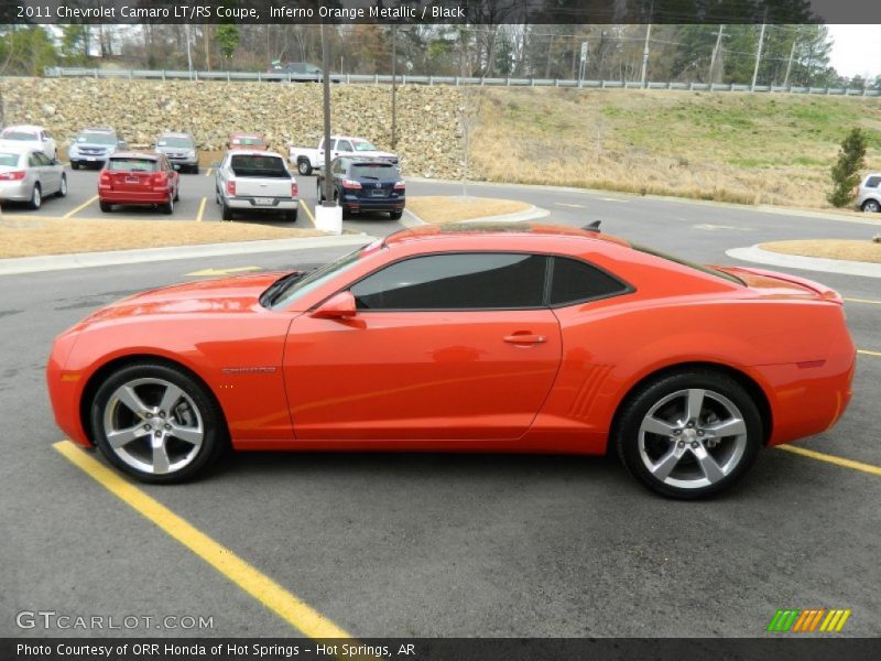Inferno Orange Metallic / Black 2011 Chevrolet Camaro LT/RS Coupe