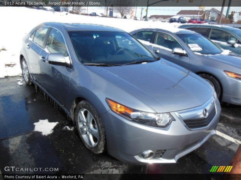 Forged Silver Metallic / Ebony 2012 Acura TSX Sedan