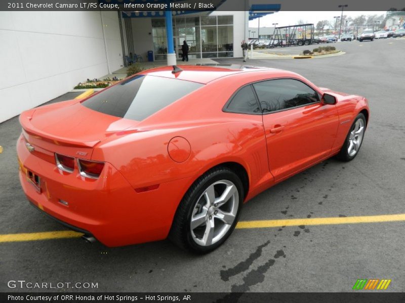 Inferno Orange Metallic / Black 2011 Chevrolet Camaro LT/RS Coupe