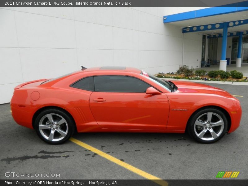 Inferno Orange Metallic / Black 2011 Chevrolet Camaro LT/RS Coupe